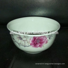 ceramic korean rice bowl with gold design